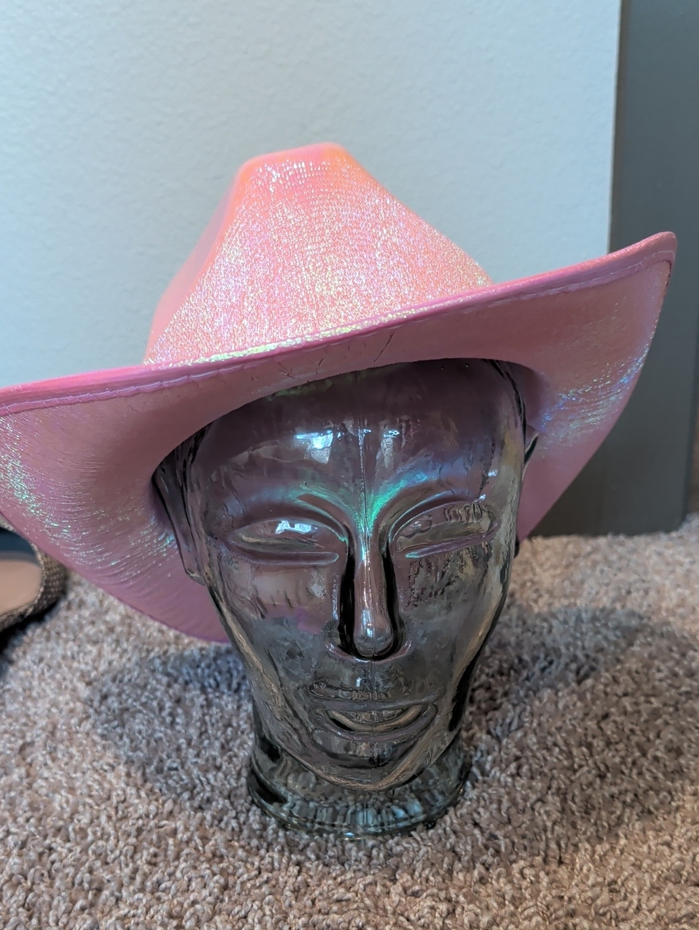 Pink Iridescent Cowboy Hat - Women Accessories